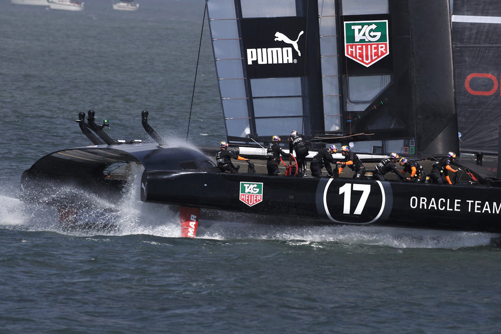 Oracle Team USA speeds ahead - America’s Cup © Chuck Lantz http://www.ChuckLantz.com